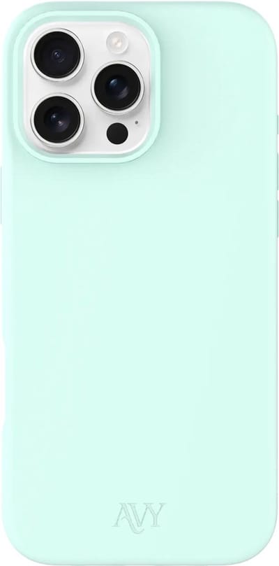 AVY Hoesje geschikt voor Apple iPhone 16 Pro | Compatibel met MagSafe | Back Cover | Liquid Silicone | Comfortabel in de Hand | Matcha