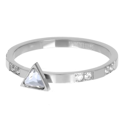 iXXXi jewelry vulring Expression Triangle zilverkleurig maat 17 (gewone ringmaat 19)