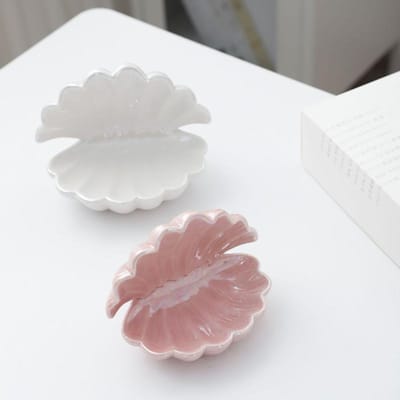 Keramische Schelp Sieradenbord Oorbellen Sieraden Opbergbord Displaybord Kaptafel Thuis Creatief Handwerk Kleine Ornamenten
