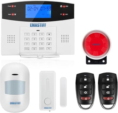Alarmsysteem - Beveiligingsset - Thuisbeveiliging - Wifi GSM PSTN - 99 Zones - Zwart