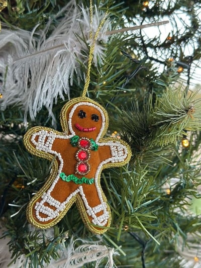 HEM Gingerbreadman Kerstbal – Kersthanger 12 cm – Ornament Peperkoekmannetje – Kerstdecoratie – Kersthanger voor Kerstboom