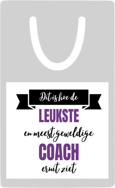 Hacebo® - Leukste coach eruit ziet metalen boekenlegger- Coach - beste coach - sport - verjaardagscadeau - klein cadeautje - kado - gift - geschenk - verrassing Bladwijzer boekenleggers - 7.6 cm x 5cm