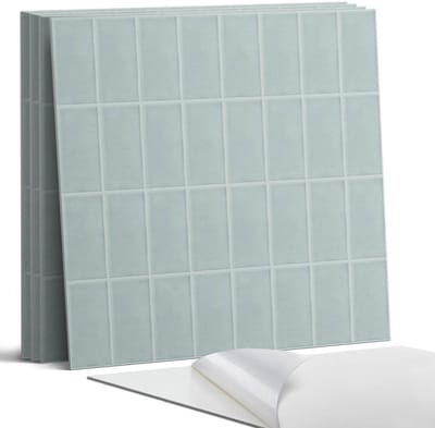 Coloray Wandpanelen Zelfklevend - Geometrisch tegelpatroon Zelfklevende Wandpanelen - 50 cm x 50 cm - Grijs Wandpaneel PVC - 5 stuks - Texturen Wandpanelen Zelfklevend - Wandpanelen Keuken - Wandpaneel Badkamer
