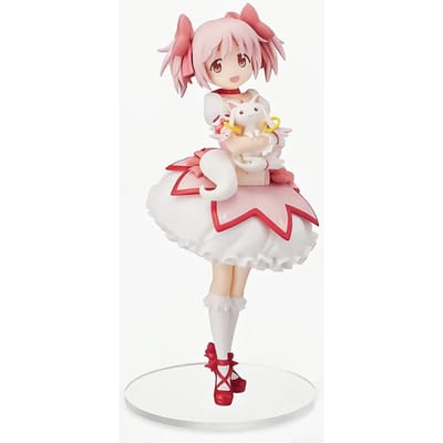Puella Magi Madoka Magica Kaname Madoka Personnage d'Anime Modèles Figurines Ornements de Bureau Exquis Collection de Jouets Cadeaux Otaku white