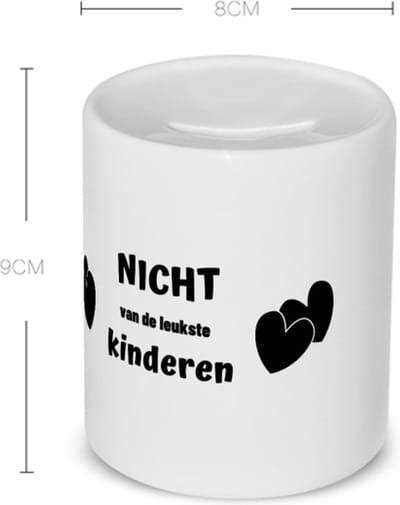 Akyol - nicht van de leukste kinderen Spaarpot - Nicht - de leukste nicht - verjaardag - cadeautje voor nicht - kado - geschenk - 350 ML inhoud