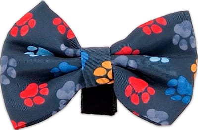 Hondenstrik - Feestelijke Vlinderdas / Strikje Hond - Blauw - Pootjes - You are my Universe - Paw My God! - Maat S