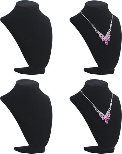 Hanger Ketting Display - Sieraden Organizer - Sieraden Presenteren - Fluwelen Afwerking - 30x33.5x8 cm - Zwart