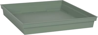Onderzetter Toscane - ideaal voor bloempotten - 1 stuk - lauriergroen - 32,6 x 32,6 cm
