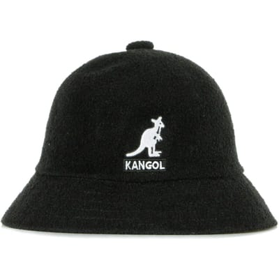 Kangol K3407 Zwart Bermuda Casual Pet met Groot Logo K3407 BLACK (S)