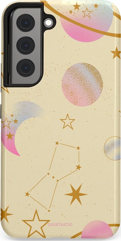 Casetastic Hoesje Geschikt voor Samsung S22 - Stijlvolle Beschermende Duo-layer Case - Zomerse nacht