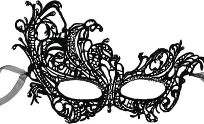 Kanten masker - met schitterende strass steentjes - Ook masker voor brildragers - gala masker - Venetiaans masker vrouw - masquerade masker - oogmasker carnaval - carnaval maskers - carnavals masker - carnavals masker