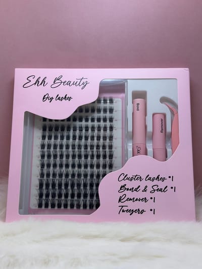 EHH BEAUTY - Diy Lashes - Perfect w13 - Wimperstukjes - Starter set compleet - Nepwimpers - Bond en sealer -Cluster starter set