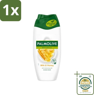 1 x Palmolive Naturals - Douchecrème - Honing & Melk - Hydraterende Melk - 250 ml- Douchegel Honing En Melk - Hydraterende Douchegel - Melk En Honing Douchegel - Verzorgende Douchegel - Huid Verzorging