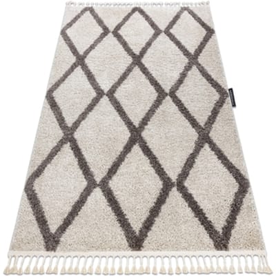 Kleden Rugsx Tapijt BERBER TROIK crème rand , Barber 80x150 cm