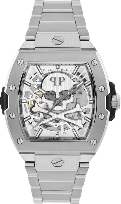 Philipp Plein The $Keleton2.0 PWJFA0425 Horloge - Staal - Zilverkleurig - Ø 44 mm