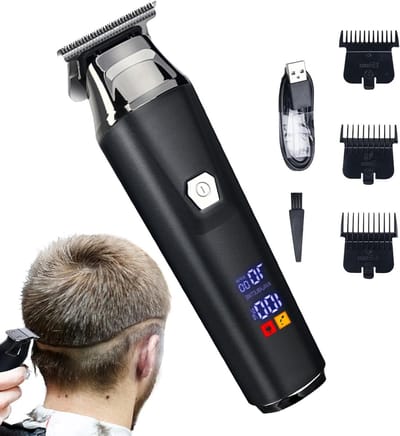 Draadloze Haar Trimmer - Precisie Scheerapparaat - Persoonlijke Verzorging - Waterdicht Ontwerp - 180 Min Gebruikstijd - Zwart