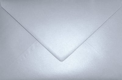 Metallic (parelmoer) zilveren enveloppen A5 - 162 x 229 mm - C5 - 20 stuks - NK natgelijmde - 120 gram - Aster Metallic - Netuno