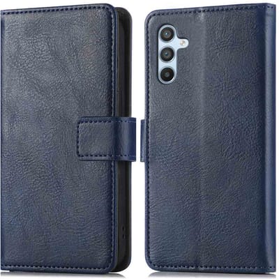 imoshion Hoesje - Geschikt voor Samsung Galaxy A34 (5G) - Luxe Bookcase - Donkerblauw