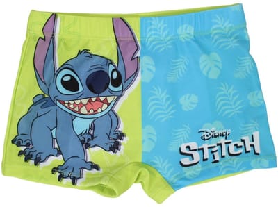 Disney Stitch Zwemboxer - Blauw/Groen - Maat 122/128
