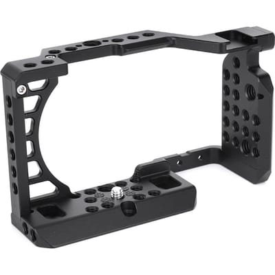 Hoogwaardige camera-cage van aluminiumlegering, accessoire en stabilisator voor het maken van films met Sony-camera's. gray