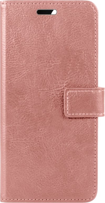 Hoes - Met Pasjeshouder - Geschikt voor Samsung Galaxy S24 - Luxe Bookcase Portemonee - Flip Case - Kunstleer Book Case - Flipcase - Book Cover - Walletcase - PortemonneeHoes - Rosé goud