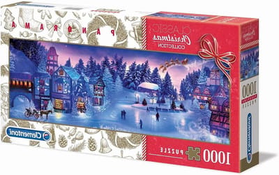 Panorama Puzzel - Kerstdroom Legpuzzel - Ontspanning Thuis - Gemaakt in Italië - 1000 stukjes - Meerkleurig