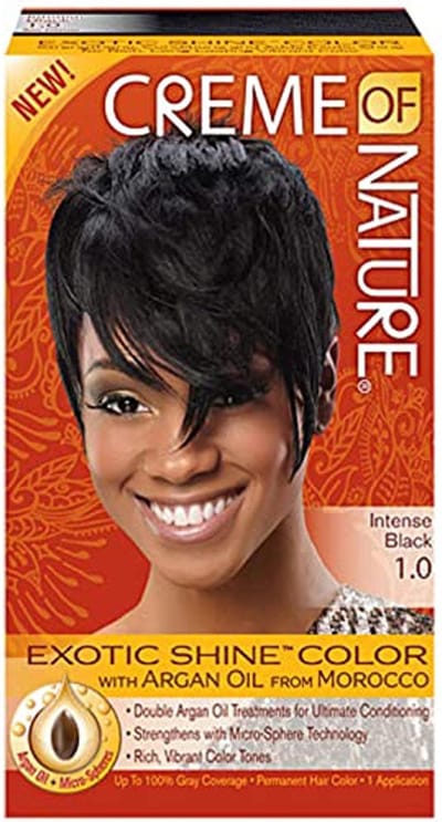 Permanente Kleur Creme Of Nature 0075724232679 Nº 1.0 Zwart