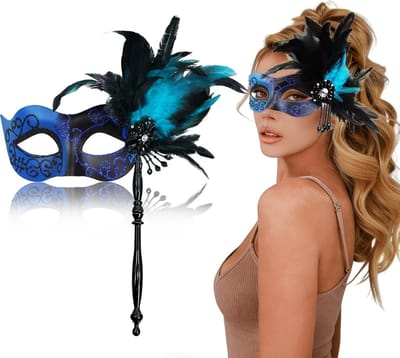 Venetiaans masker voor koppels - Perfect voor masquerade, Halloween, carnaval en feestjes, stijlvolle kostuums en accessoires voor mannen en vrouwen
