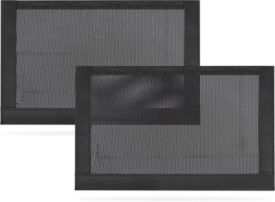 Famanu - Set van 2 nano mesh tassen met klittenband, universeel bagagenet – Zwart