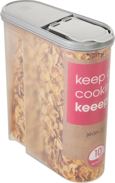 Keeeper - Voorraadbus- mueslicontainer - Vershouddoos voor ontbijtgranen - transparante - 2.6l