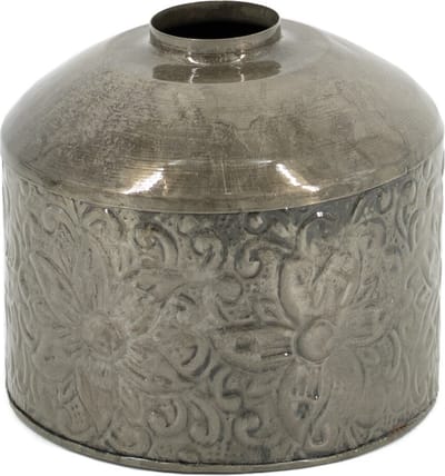 Metalen vaas olive