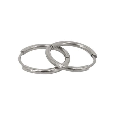 Kalli edelstalen Oorbel 1895 Zilver 15mm