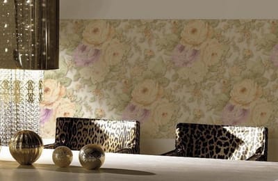 GLITTER BLOEMEN BEHANG DUBBELBREED 31874-1