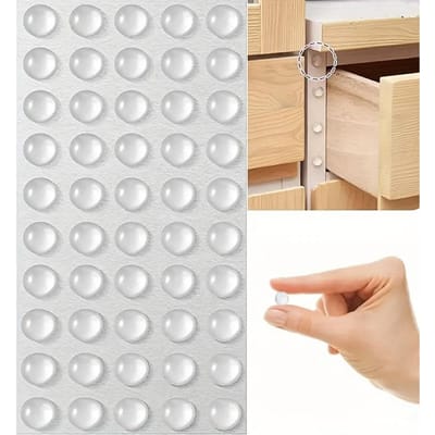 81 stuks Duidelijke Transparante Siliconen-achtige Deurstopper Bultjes - Heavy-Duty Kast- en Meubelbeschermers, Wandmontage transparant