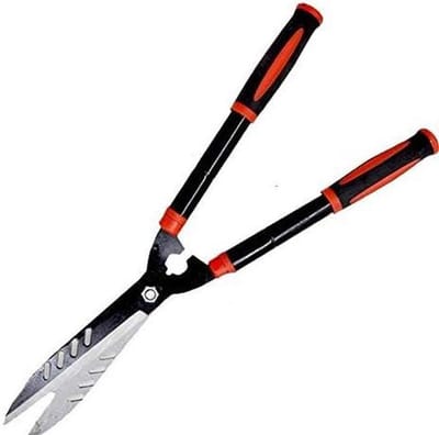 Tuinschaar - Snoeischaar - Snoeien en Vormgeven - Ergonomisch Handvat - 51.5 cm - Zwart