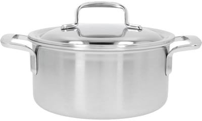 Demeyere 5-Plus RVS Kookpan Met Deksel 18cm - Roestvrij stalen Kookpot 2,2 L - Geschikt Voor Alle Warmtebronnen Inclusief Inductie - Duurzaam - Volledig PFAS- - PFOA- en PTFE-vrij