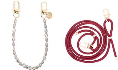 xoxo Wildhearts Telefoonkoorden Pearlfection kort + Bordeaux – geschikt voor iPhone / Samsung