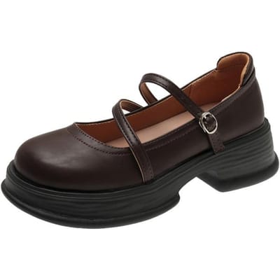 Dames Lolita Mary Jane Schoenen Zomer Ondiepe Platform Schoenen met Hak voor Dames Jk Jurk Preppy Stijl Studenten Vrouwelijke Pumps 40