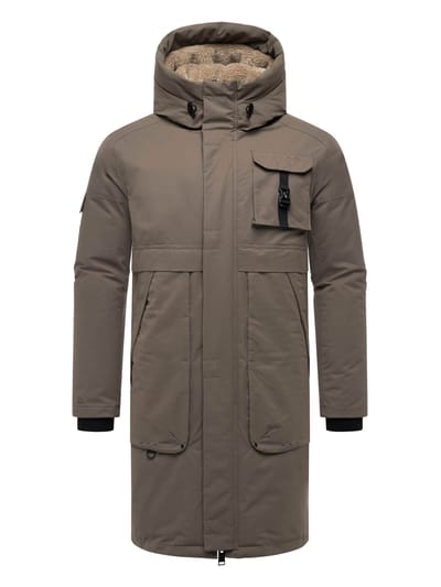 Stone Harbour heren outdoorjas Cyriaan met teddyvoering in capuchon en winddicht design