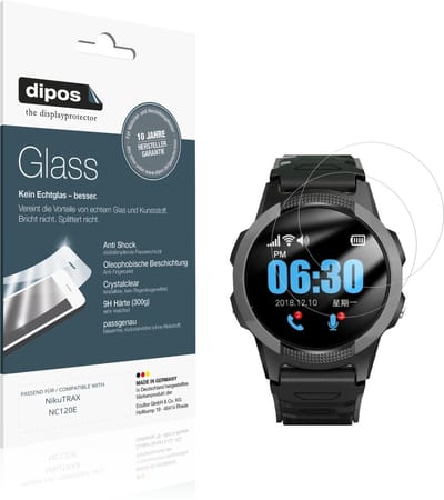 dipos – 2x Pantserfolie geschikt voor NikuTRAX NC120E | 9H Screenprotector
