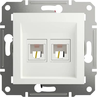 Schneider Electric EPH4270121D RJ11-telefoonaansluitdoos Asfora Wit (RAL 9003) 1 stuk(s)