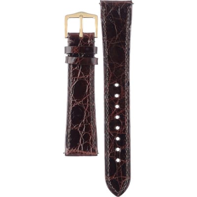 Hirsch 18900810-1-18 Genuine Croco Horlogeband