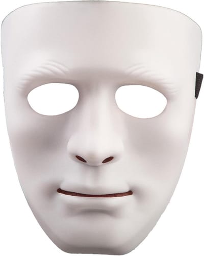 Gezichtsmasker - Masker carnaval - Feest decoratie - Wit gezicht ontwerp - One size - Wit