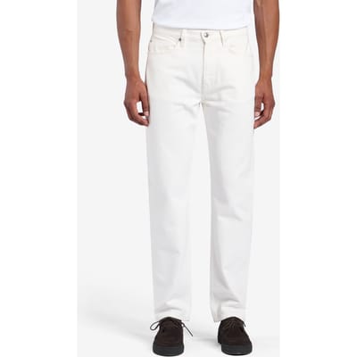 No Label Carlin Heavyweight Cotton Off White Maat: W30L34 | Straight Jeans Outlet | Heren | Wit