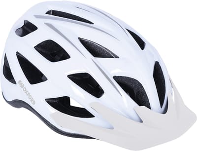 Oxford Talon Fiets Helm -. kleur: Wit - E-bike helm met snelsluiting - Fietshelm - CE-EN1078 gekeurd - Maat: L/XL (hoofdomtrek 58 t/m 62 cm)