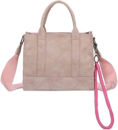 Fritzi aus Preußen Schoudertas Handtas Fritzi SquareN Vintage Crossbody Bag Taupy Taupe