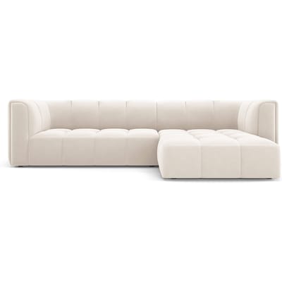 Hoekbank Francesca velvet rechts 3-zits | Milo Casa