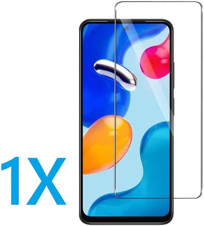 Glasplaatje Geschikt voor: Xiaomi Redmi Note 11 - 1x Screenprotector - screen protector - glas - bescherm - beschermglas
