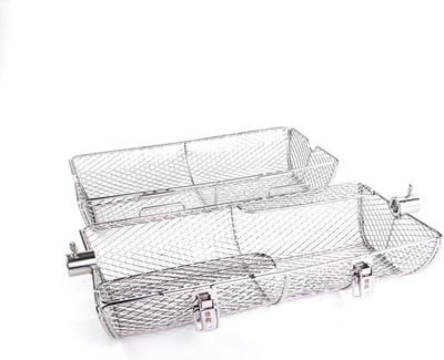 YAKINIKU Rotisserie Mand - LARGE & XLARGE - RVS - Kamado Accessoire - Aanvulling Rotisserie Spit