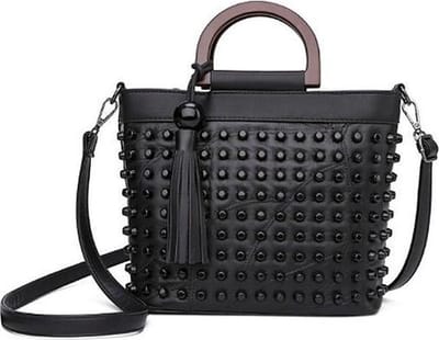 N3 Collecties Mode schapenvacht lederen luxe klinknagel handtassen Crossbody tassen voor dames